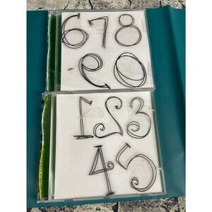 Autumn Leaves Clear Stamps Scribbles Numbers  by Rhonna Farrer Scrapbooking ect